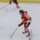 Chicago Blackhawks forward Teuvo Teravainen skates up ice with the puck ahead of his power play goal against the Florida Panthers on Nov. 21.